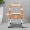 TITIDU Height Adjustable Bath Seat Bedside Commode Toilet Chair Heavy