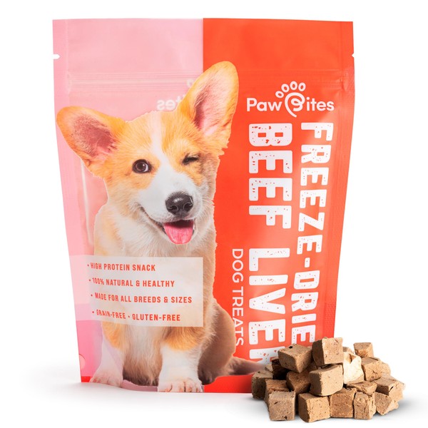 Paw Bites Freeze Dried Dog Treats - Beef Liver with