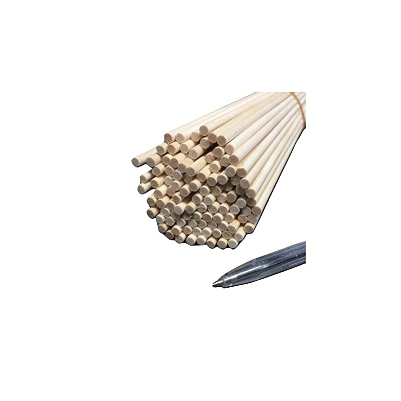 Trustleaf 4mm x 300mm Birch Hardwood Wooden Craft Sticks/Dowels -
