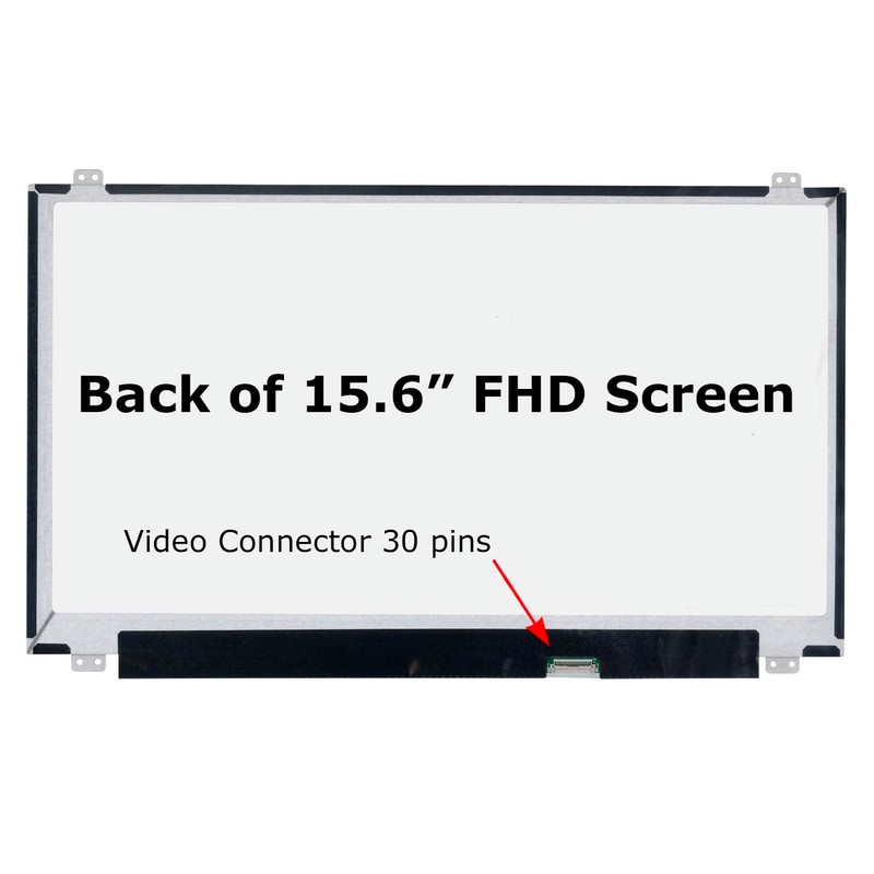 SCREENARAMA New Screen Replacement for B156HAN04.0, FHD 1920x1080, IPS, Glossy,