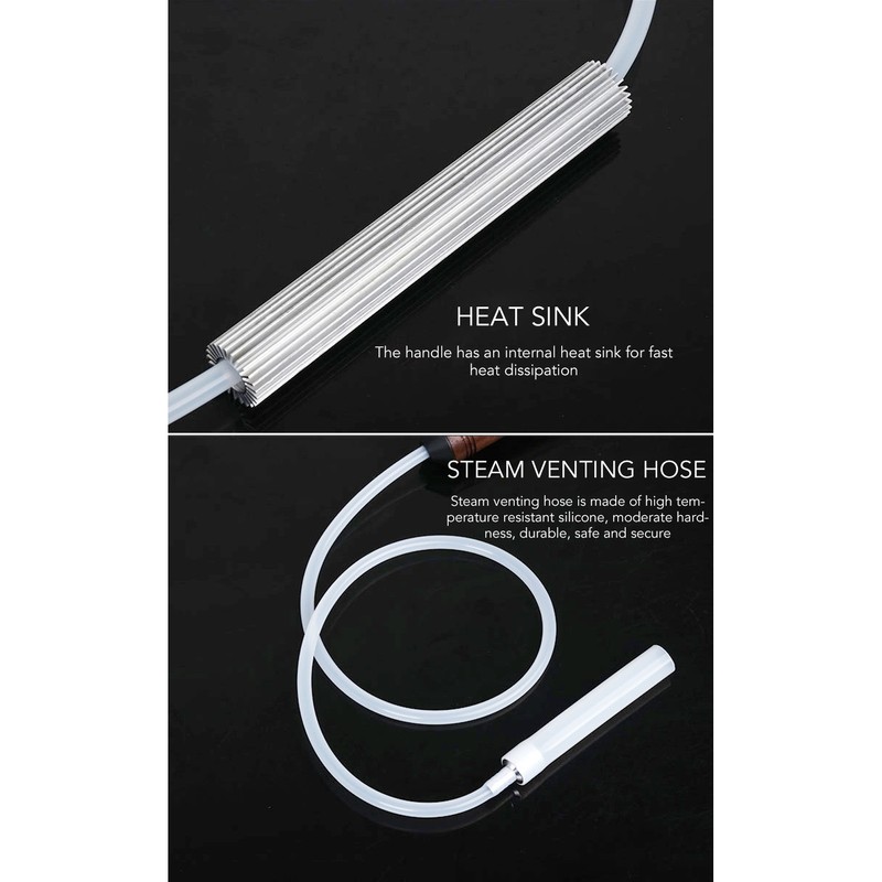 Coffee Machine Cleaning Brush High Temperature Resistance Wood Handle Replaceable