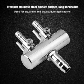 Ejoyous Aquarium Air Distributor, Air Flow Regulator, Check Valve, Air Valve Connections, Stainless Steel Air Stopcock, Hose, Air Pump, Air Valve, Hose Connector, Filter for Aquarium, Fish Tank (2