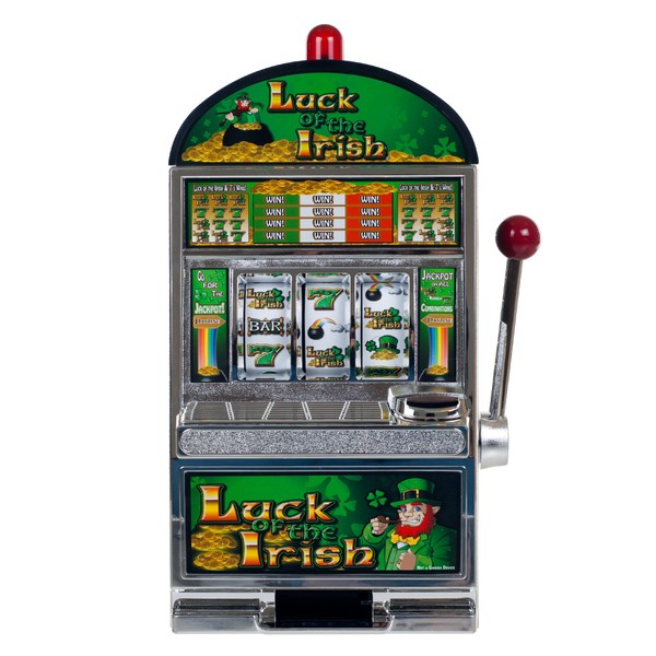 Trademark Poker RecZone Luck of The Irish Slot Machine Bank, 15-Inch Black