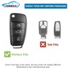 ERMWALR Full Car Key Case, black/grey