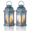 SteadyDoggie Solar Lanterns 2 Pack Blue - Hanging Solar Lights