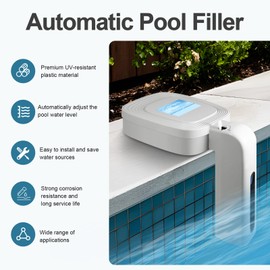 Bghdas Upgrade Pool Water Leveler Auto Fill, Automatic Pool Filler, Pool Water Level Control with Water Level Regulation Automatic Pool Water Leveler Fit for Pool, Spa, Pond
