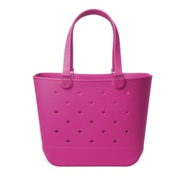 Simple Modern Beach Bag Rubber Tote | Waterproof Extra-Large Tote Bag with Zipper Pocket for Beach, Pool Boat, Groceries, Sports | Getaway Bag Collection | Zinnia