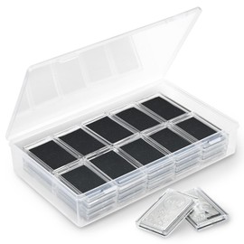 Yncotte Silver Bar Case, 1 oz Silver Bar Holder Silver Bar Storage Capsule for 1 oz Silver Bar(40 Pcs)