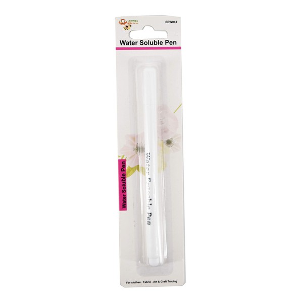 Uniware Water Soluble Marking Pen for Fabric (White)