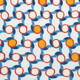 Poly Spandex Stretch Fabric - Retro Wave - 57 Inch Wide - Dressmaking Fabric for Garments, Costumes, and Crafts - Soft, Stretchy Material for Sewing, Apparel, and Upholstery (Blue, 1 Metre)