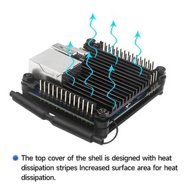 Howay for Orang- pi Zero 3 Case Aluminum Alloy Heatsink Box Cover Protecion Shell Metal for Oran-e pi Zero 3 1GB/1.5GB/2GB/4GB Case Accessories