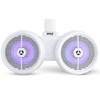 Pyle 8" Dual 2-Way Marine Wakeboard Speakers LED Lights Waterproof