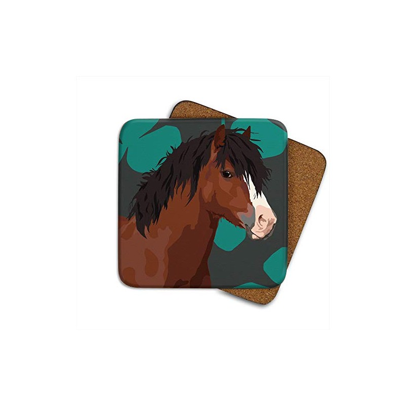 Pony - Set of 4 Coasters - Leslie Gerry Animal