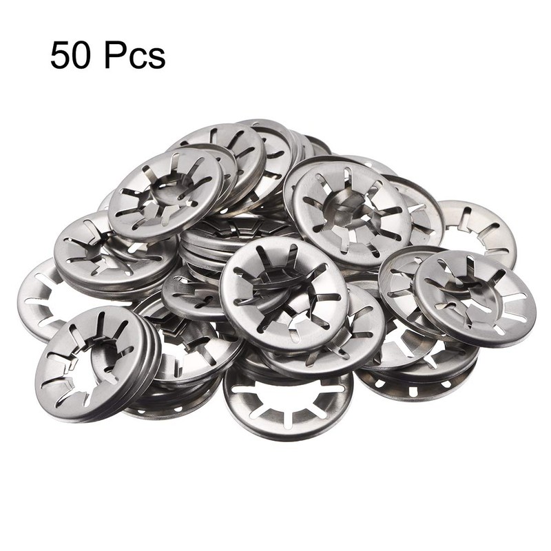sourcing map Pack of 50 Locking Washer Locking Clips Press