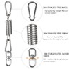 Aoligei Spring Hanging Chair, Spring Stainless Steel with 2 Carabiners,