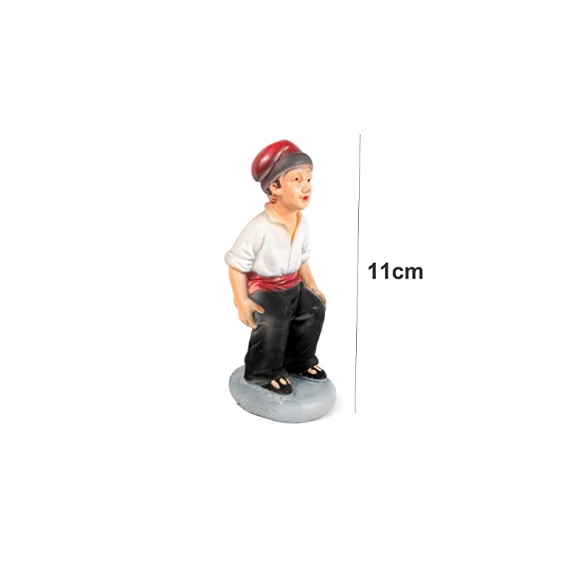 Caganer Resin Figurine 11cm Catalan Tradition