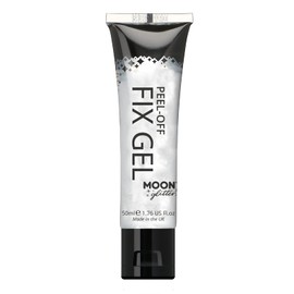 Peel Off Glitter Fix Gel 50ml by Moon Glitter - Cosmetic Glitter Foundation for Face and Body For All Glitters Including Fine, Chunky Holographic, Iridescent & Organic