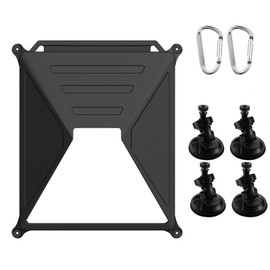 GAWOND Starlink Mini Car Suction Cup Mount with Silicone Cover & Carabiner, Strong Suction Cup Mount for Car Windows & Sunroofs, Ideal for Cars, RVs, Boats & Road Trips (Black)