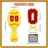 10 Set Softball Mini Detangler Brush Bristles Plastic Detangling Brush