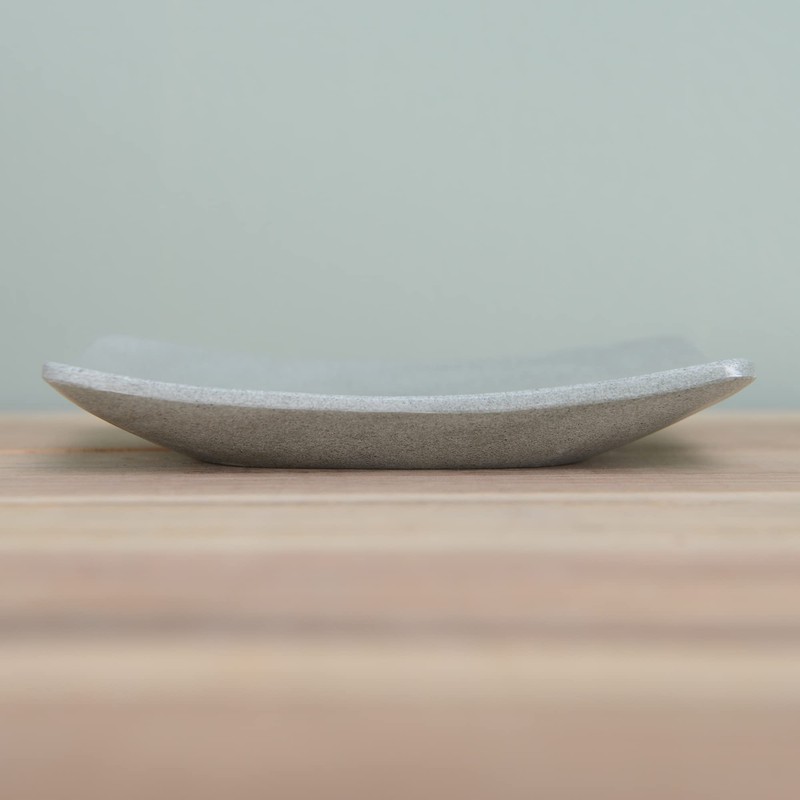 wohnfreuden Sandstone Soap Dish Grey Square 12 cm - Stone