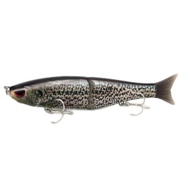 Aoluyard Glide Baits Jointed Swimbait Lifelike Fishing Lures for Bass Trout Pike Salmon Bluegill (Mottled-4.5in/0.65oz)