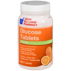 GNP GLUCOSE TAB ORANGE 50CT   dextrose ORAL TAB CHEW 4 G
