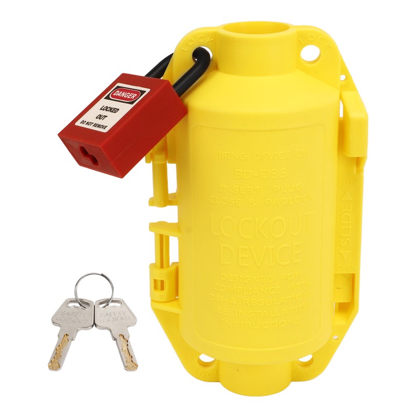 Industrial Electrical Plug Lockout Device Set Universal Electrical Plug Lockout