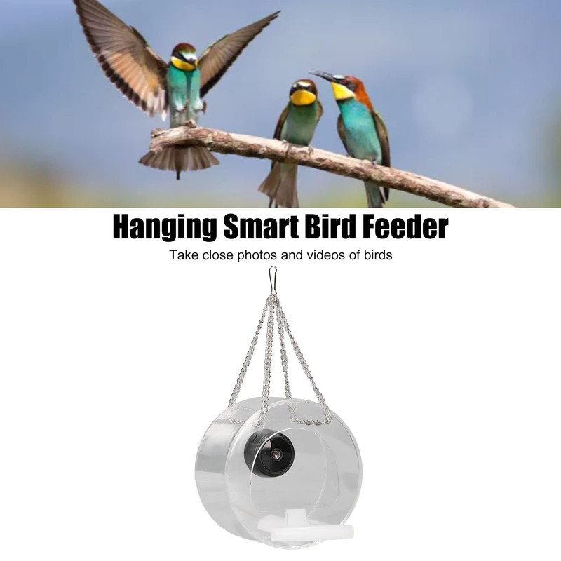 Smart Camera Bird Feeder Real Time Monitoring Hanging Bird Feeders