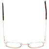 Calabria R754 Rectangle Metal Reading Glasses +2.00 Gold Men Designer