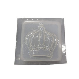 3 1/2 inch Square Crown Plastic Craft Mold use Soap for soap Making or Plaster for Making Decorative plaques Qty -2 4711