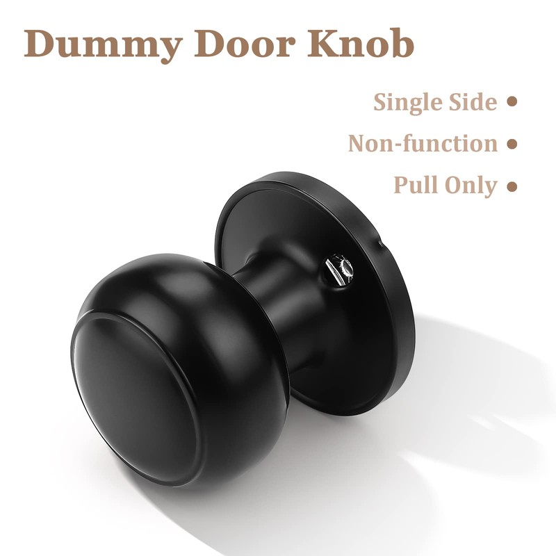 Probrico (10 Pack Classic Closet Door Knobs Dummy Door Knob,