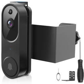 Anti-Theft Doorbell Mount No Drill Compatible with Orbitell Video Doorbell, Adjustable Mounting Bracket Holder Accessories for Apartment Rentals, Enhanced Protection Doorbell Mount Bracket