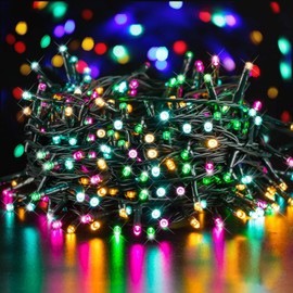 GlobaLink Christmas String Lights, Multicolor 20M/66FT 200LEDs Christmas Lights Outdoor, IP44 Waterproof Christmas Fairy Lights with 8 Lighting Modes for Xmas Decoration Indoor Outside Wedding Garden