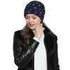DonDon Slouch Beanie hat Women Winter hat lined with stars