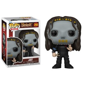 Funko Slipknot Wave 2 + Pop Protector: Pop! Rocks Vinyl Figure (Gift Set Bundled with ToyBop Brand Box Protector Collector Case) (Jay with Drumsticks and Mask #298/57766)