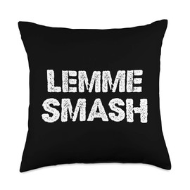 Bro Club Lemme Smash Throw Pillow, 18x18, Multicolor
