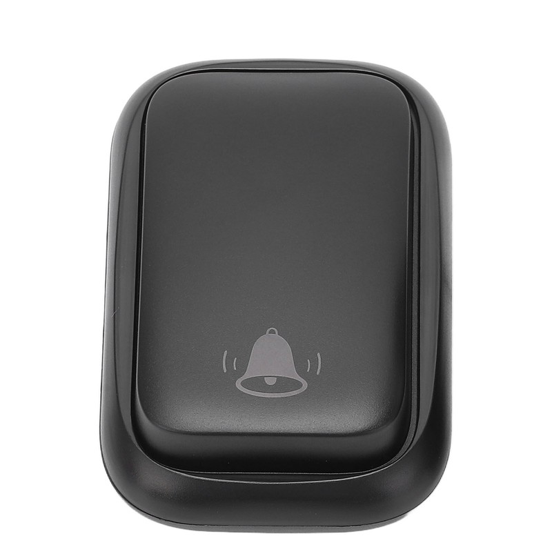 Wireless Doorbell ABS Black Self Powered 150m Range 433MHz with