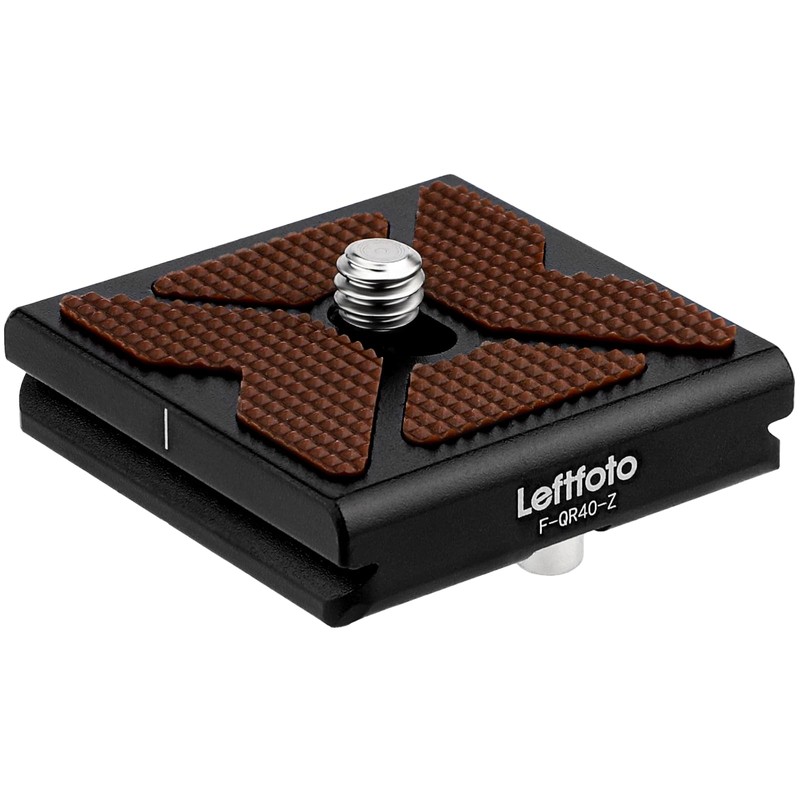 LEFTFOTO 40mm Arca Swiss メタルユニバーサルカメラクイックリリースプレート デジタル一眼レフカメラ三脚ボールヘッド用アルカタイプクランプに適合