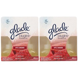 Glade Plugins Scented Oil Refill - Apple Cinnamon - 2 ct