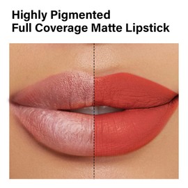 CARSLAN Matte Lipstick Hydrating Lip Color Makeup, Highly Pigmented Lipstick with Moisturizing Formula, Lightweight, Smooth, M04