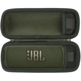 Lebakort Hard Case Compatible with JBL Flip 6 Flip 5 Flip 4 Waterproof Portable Bluetooth Wireless Speaker (Green Case)