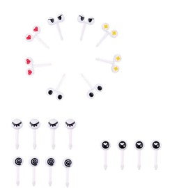 Fruit Forks Children's Bento Box Accessories Skewers Animals Food Picks Plastic Forks Mini Dessert Forks for Cakes Desserts Fruit (Random) (Pack of 20)