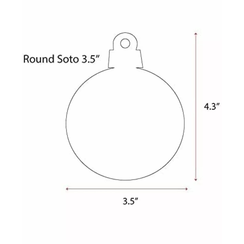 Acrylic Christmas Ornaments Blanks