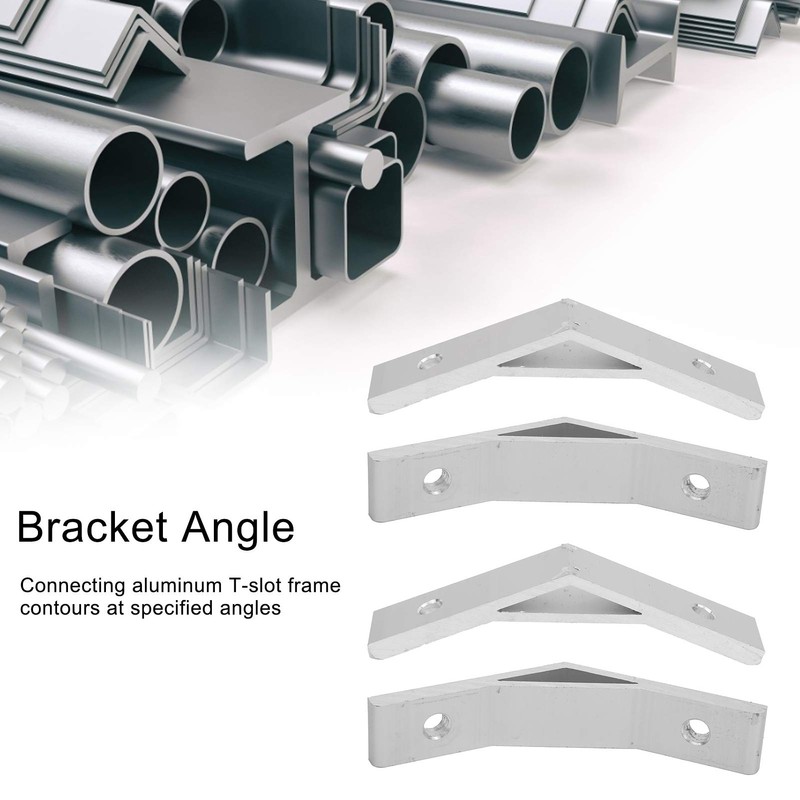MOUMOUTEN Aluminium Profile Corner Braces Bracket, 10 Pieces Bracket Angle
