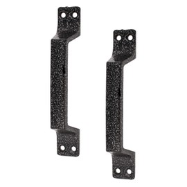 Stainless Steel Pull Handle - Pack of 2 - Heavy Duty Farmhouse Door Black Handle - Utility Metal Gate Pulls Handles Outdoor