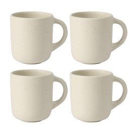 Bloomhouse - Oprah's Favorite Things - Corcisa Clay 4 Piece Mug Set - Sea Salt White