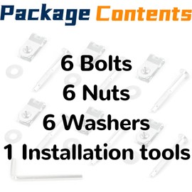 924-313 F150 Bed Bolts Truck Bed Mounting Bolt Nut Hardware Kit Hardware fit for 1997 1998 1999 2000 2001 2002 2003 2004 2005 2006 2007 2008 2009 2010 2011 2012 2013 2014 Ford F250 Blackwood Mark LT