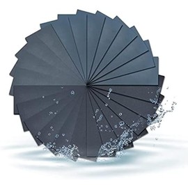 EETools 10 pcs Wet and Dry Sandpaper, 9" x 3.6" (23cm x 9cm) Assortment Sandpaper Sheets, use for Car, Wood, Furniture, Finishing, Automotive, Polishing - P240 GRIT