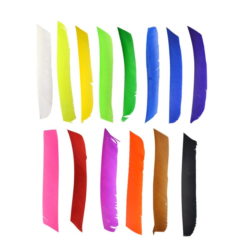 HNZMDY 50 Pcs Archery Arrow Fletching Spiral Wrap Full Length