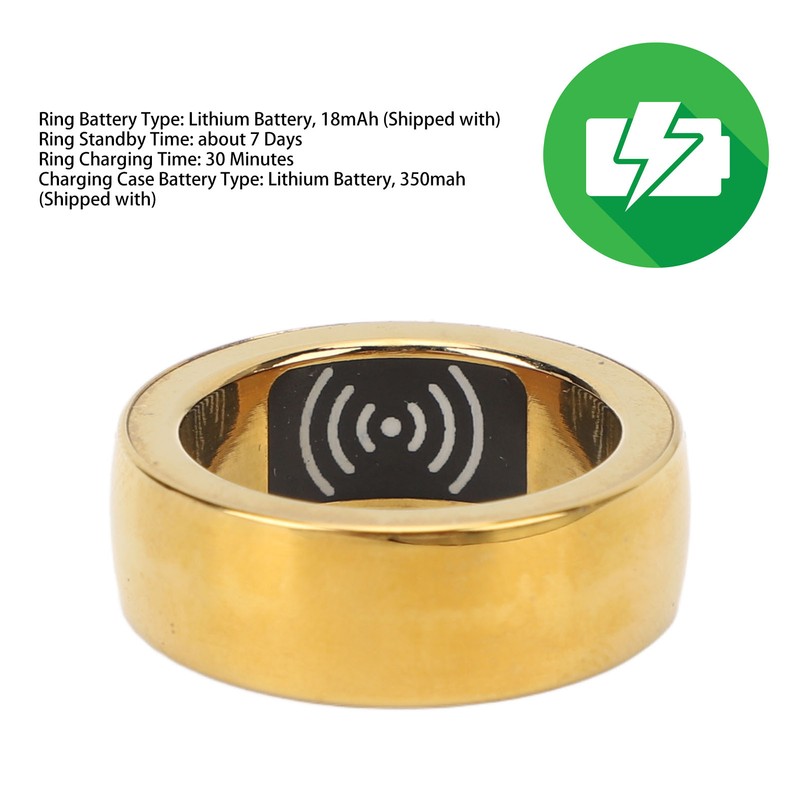 Smart Fitness Tracker Ring IP68 Waterproof Bluetooth Pedometer Smart Ring